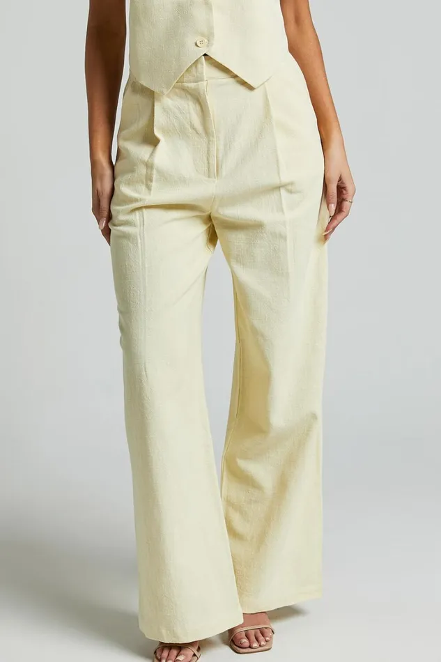 Lioness 8211 Leo Pant In Butter Women Showpo Pants