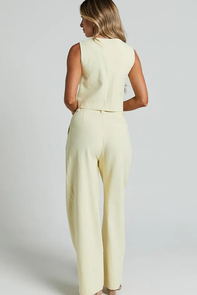 Lioness 8211 Leo Pant In Butter Women Showpo Pants