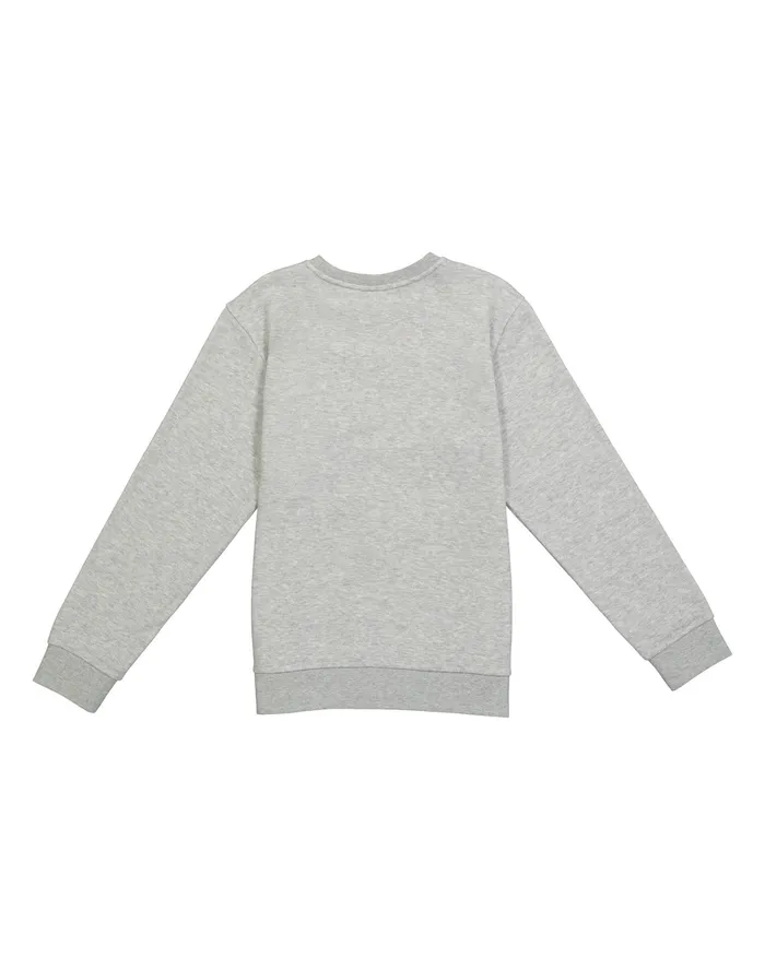 Little Kids039 Powerblend Crew Sweatshirt Classic Script Oxford Grey Heather Kids Champion Hoodies and Sweatshirts
