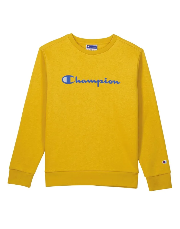 Little Kids039 Powerblend Crew Sweatshirt Classic Script Royal Gold Kids Champion Hoodies and Sweatshirts Little Kids039 Powerblend Crew Sweatshirt Classic Script Royal Gold Kids Champion Hoodies and Sweatshirts