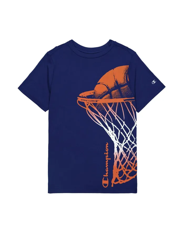 Little Kids039 ShortSleeve TShirt Nothin039 But Net Athletic Navy Kids Champion TShirts