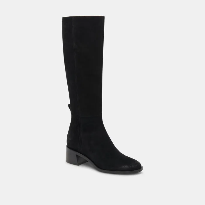 Lizah Boots Onyx Suede Women Dolce Vita Boots and Booties