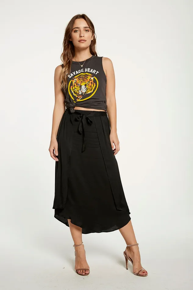 Loungewear Womens Silky Basics Museum Skirt Chaser Brand
