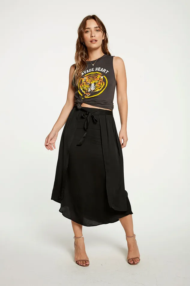 Loungewear Womens Silky Basics Museum Skirt Chaser Brand