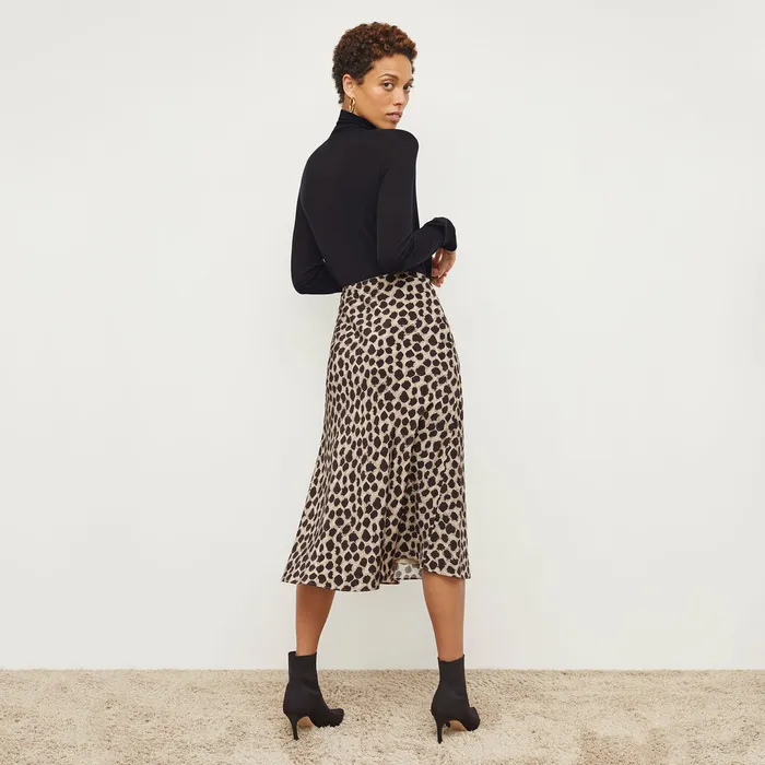 M M LaFleur Skirts Women The Orchard Skirt 8211 Washable Silk Sahara Print