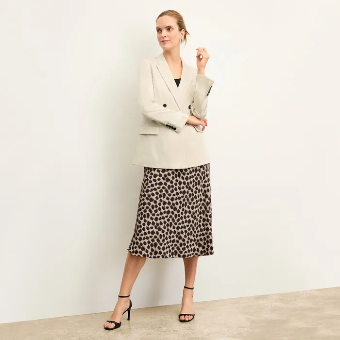 M M LaFleur Skirts Women The Orchard Skirt 8211 Washable Silk Sahara Print