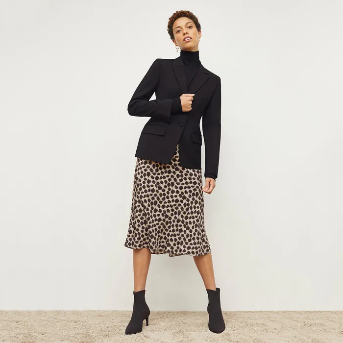 M M LaFleur Skirts Women The Orchard Skirt 8211 Washable Silk Sahara Print