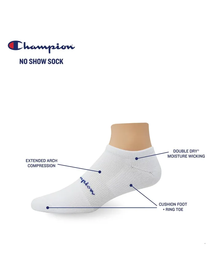 Men039S Compression NoShow Socks 3Pairs Black Men Champion Socks