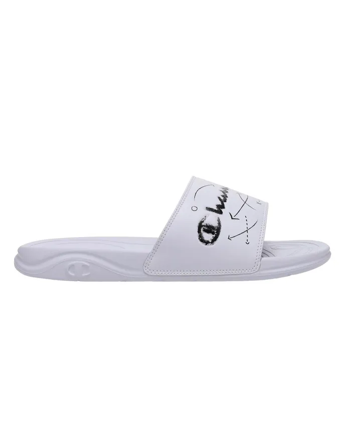 Men039S Mega Sfb Slides Whiteblack Men Champion Lifestyle