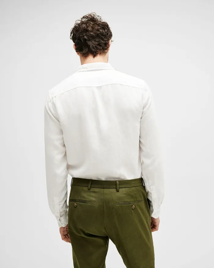 Men 7 For All Mankind Shirts Casual One Pocket Shirt In White