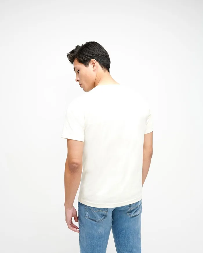 Men 7 For All Mankind Tees Cotton Pocket Tee In White