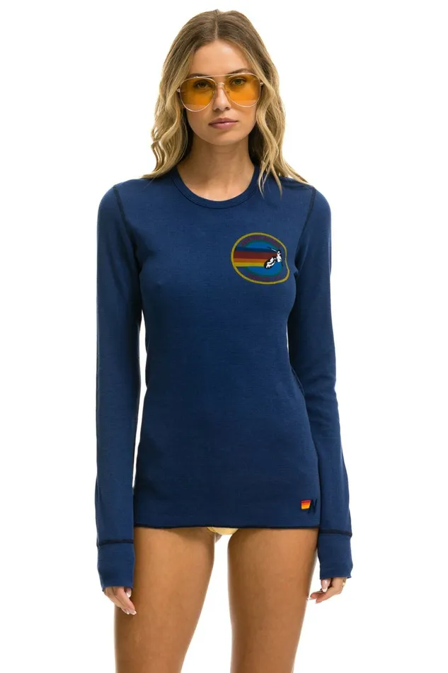 Men AVIATOR NATION VENICE THERMAL 8211 NAVY Aviator Nation Tees