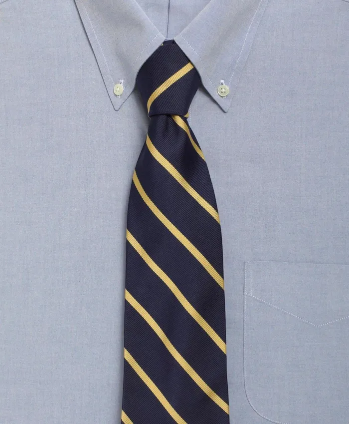 Men Bb3 Rep Tie Navygold Brooks Brothers Ties and Pocket Squares