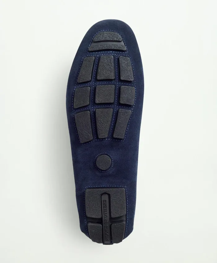 Men Bellport Driving Moc Navy Brooks Brothers Shoes
