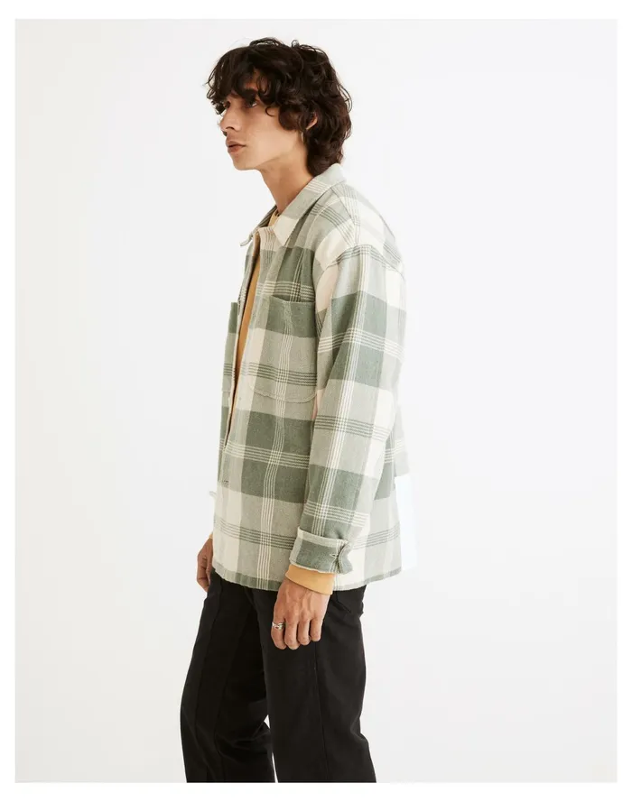 Men Boxy Shirt Jacket In Plaid Distant Grove Madewell Jackets Men Boxy Shirt Jacket In Plaid Distant Grove Madewell Jackets