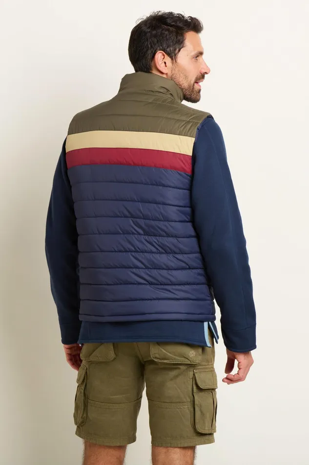 Men Brakeburn Coats And Jackets Multicoloured Retro Stripe Gilet