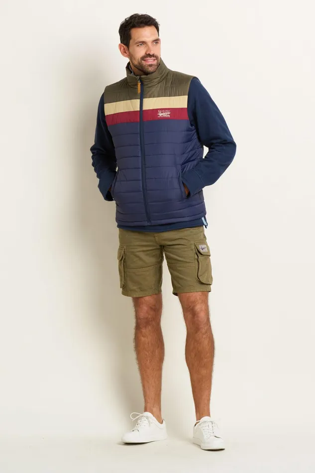 Men Brakeburn Coats And Jackets Multicoloured Retro Stripe Gilet
