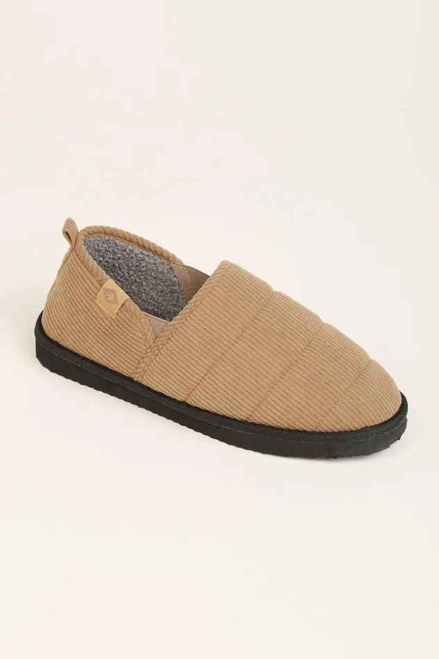 Men Brakeburn Slippers and Sandals Brown Cord Slipper