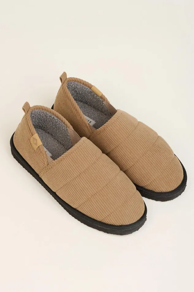 Men Brakeburn Slippers and Sandals Brown Cord Slipper