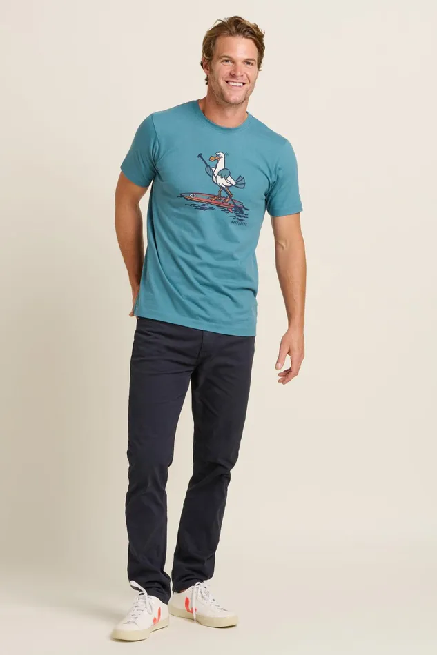 Men Brakeburn TShirts Blue Seagul Tee