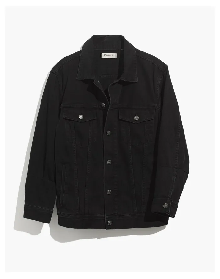 Men Classic Jean Jacket In Black Black Madewell Jackets Men Classic Jean Jacket In Black Black Madewell Jackets