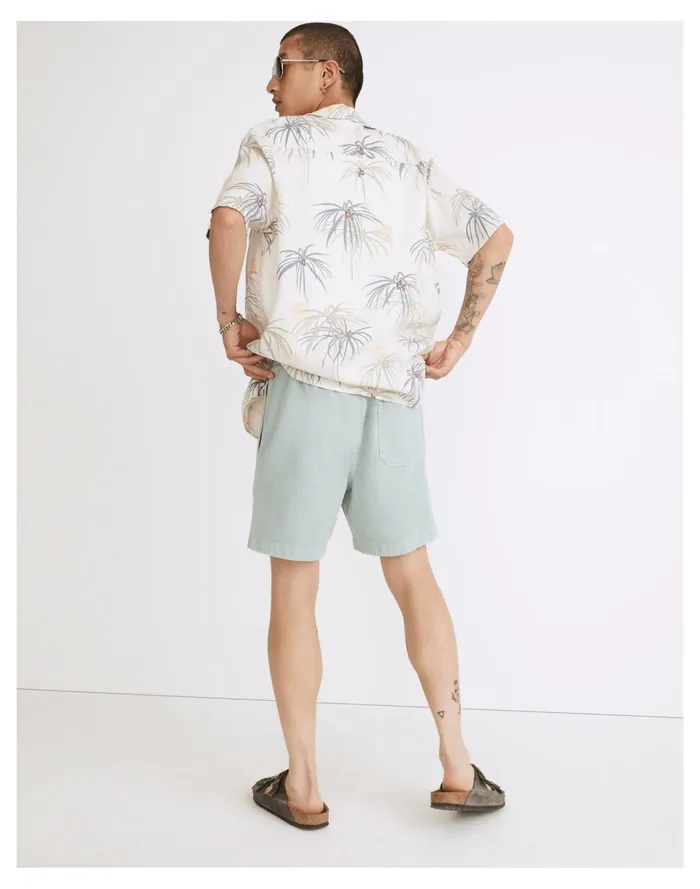 Men Cotton Everywear Shorts Blue Horizon Madewell Shorts Men Cotton Everywear Shorts Blue Horizon Madewell Shorts