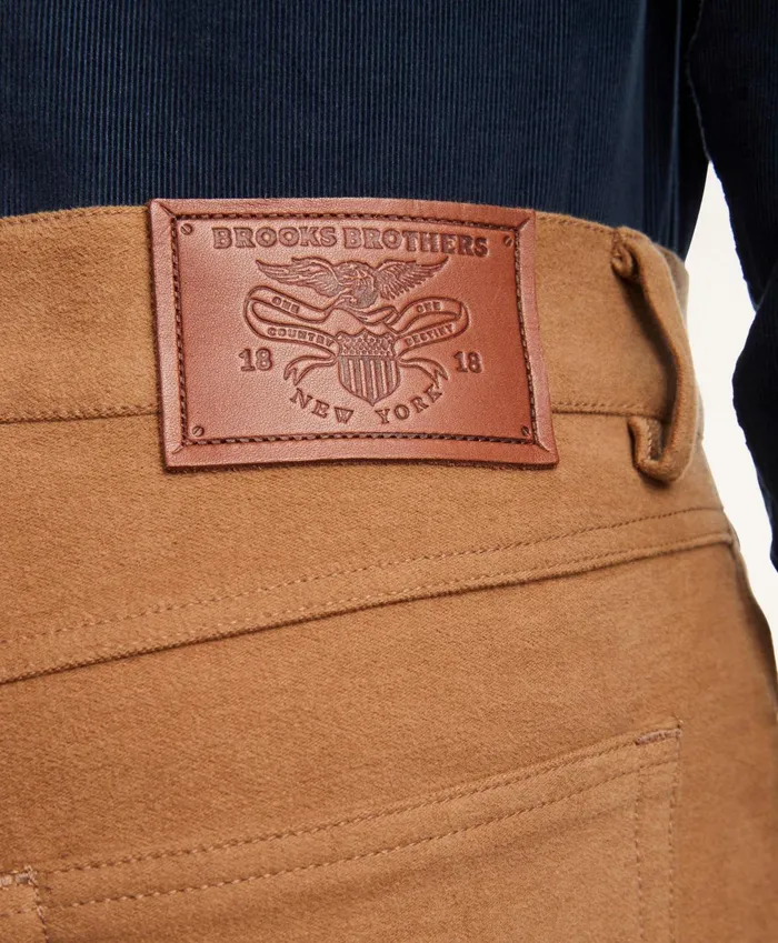 Men Cotton Moleskin Pants Beige Brooks Brothers Chinos and Casual Pants