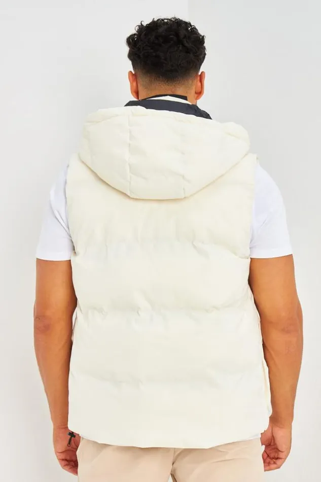 Men Doudoune crue Sans Manches Ecru Brentiny Paris Parkas And Down Jackets