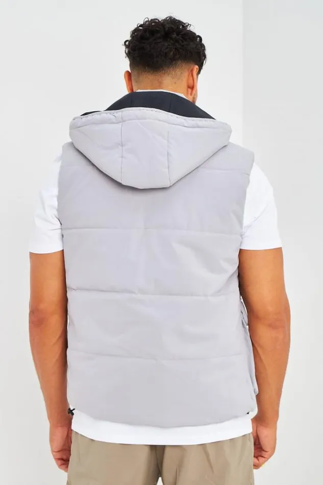 Men Doudoune Grise Sans Manches Grey Brentiny Paris Parkas And Down Jackets
