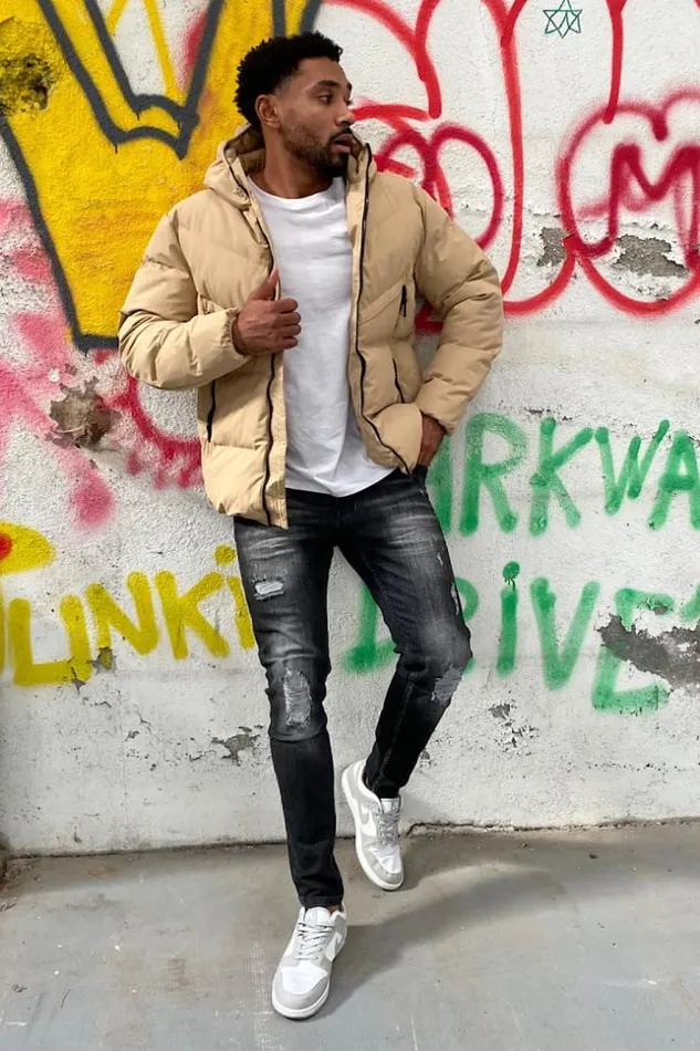 Men Doudoune Matelasse Capuche Beige Fonc Darkbeige Brentiny Paris Parkas And Down Jackets Men Doudoune Matelasse Capuche Beige Fonc Darkbeige Brentiny Paris Parkas And Down Jackets