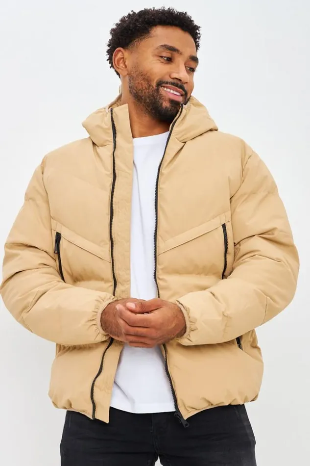Men Doudoune Matelasse Capuche Beige Fonc Darkbeige Brentiny Paris Parkas And Down Jackets Men Doudoune Matelasse Capuche Beige Fonc Darkbeige Brentiny Paris Parkas And Down Jackets
