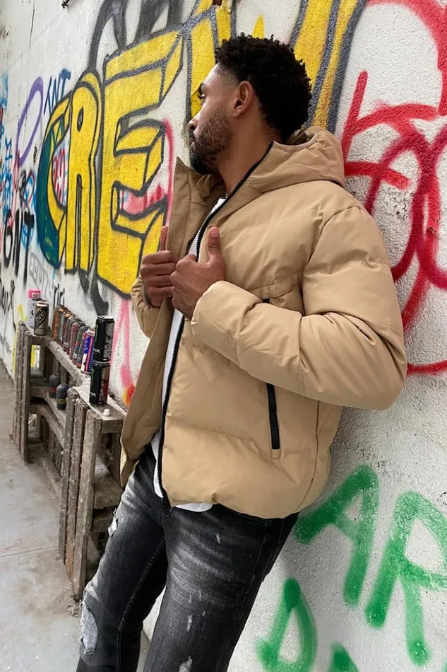 Men Doudoune Matelasse Capuche Beige Fonc Darkbeige Brentiny Paris Parkas And Down Jackets Men Doudoune Matelasse Capuche Beige Fonc Darkbeige Brentiny Paris Parkas And Down Jackets
