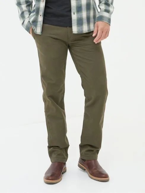 Men Fatface Chinos Green Modern Coastal Chinos