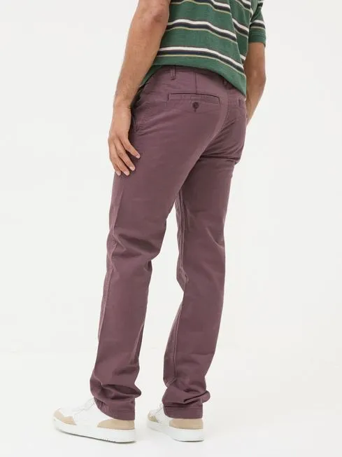 Men Fatface Chinos Purple Plum Modern Coastal Chinos