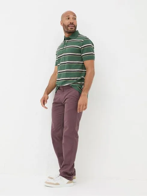 Men Fatface Chinos Purple Plum Modern Coastal Chinos