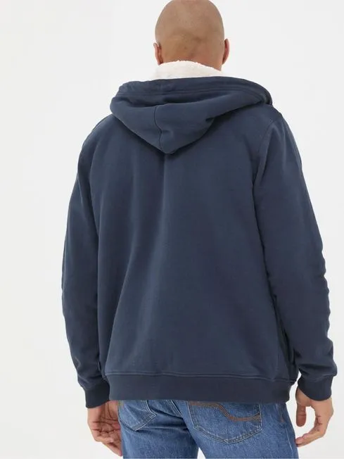 Men Fatface Coats and Jackets Brooke Navy Blue Hoodies Men Fatface Coats and Jackets Brooke Navy Blue Hoodies