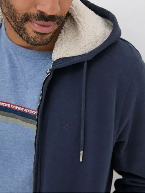 Men Fatface Coats and Jackets Brooke Navy Blue Hoodies Men Fatface Coats and Jackets Brooke Navy Blue Hoodies