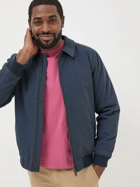 Men Fatface Coats and Jackets Chester Blue Bomber Jacket