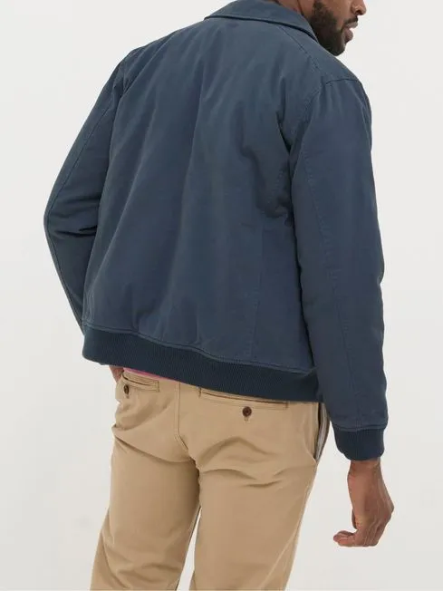 Men Fatface Coats and Jackets Chester Blue Bomber Jacket Men Fatface Coats and Jackets Chester Blue Bomber Jacket