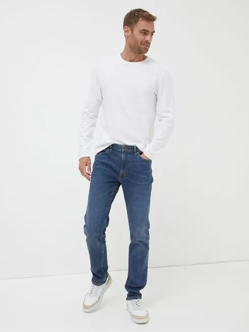 Men Fatface Jeans Indigo Blue Slim Fit Jeans