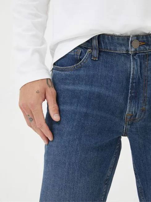 Men Fatface Jeans Indigo Blue Slim Fit Jeans