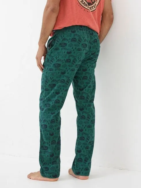 Men Fatface Loungewear Green Outdoors Pyjama Bottoms