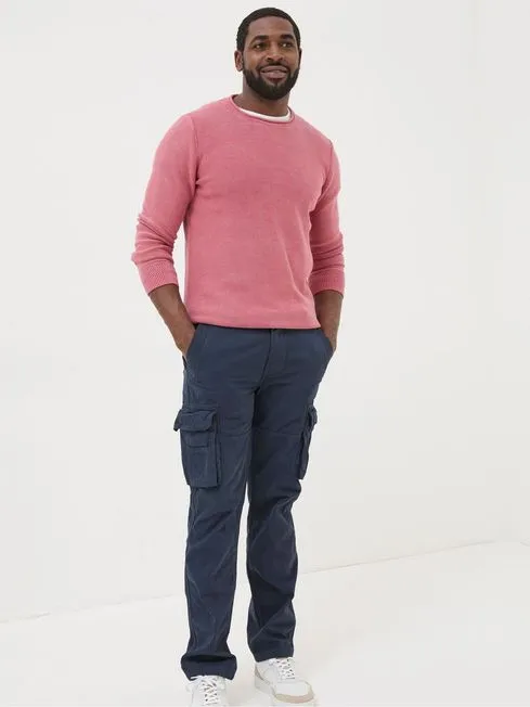 Men Fatface Pants Breakyard Blue Cargo Trousers