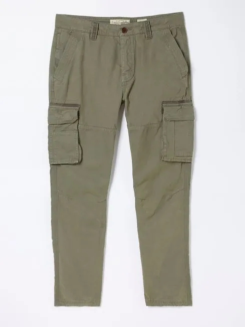 Men Fatface Pants Breakyard Green Cargo Trousers