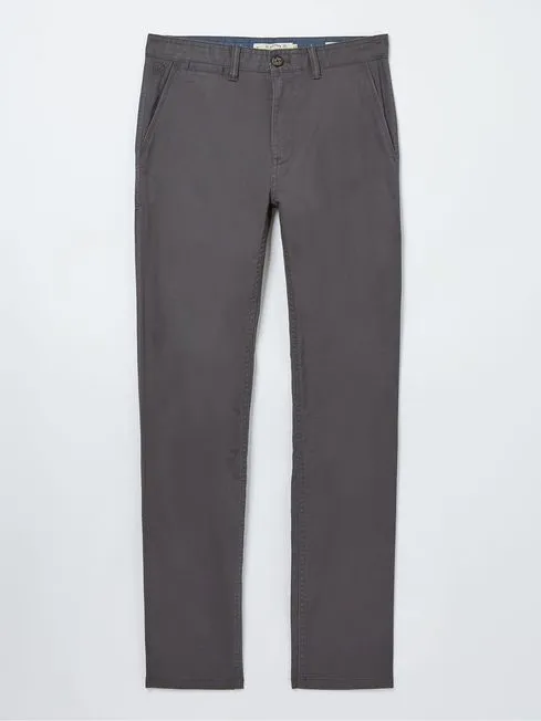 Men Fatface Pants Grey Slim Stretch Chinos