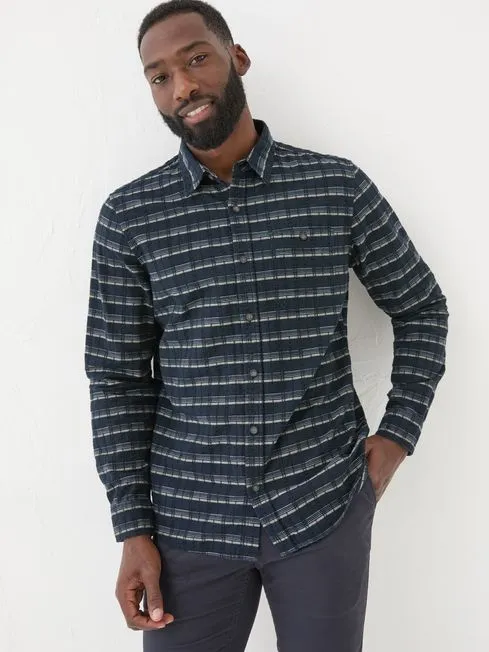 Men Fatface Shirts Navy Long Sleeve Reiff 100 Cotton Shirt Men Fatface Shirts Navy Long Sleeve Reiff 100 Cotton Shirt