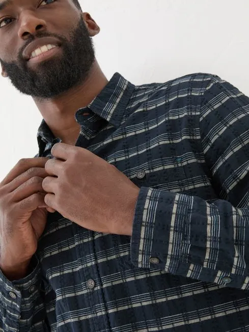 Men Fatface Shirts Navy Long Sleeve Reiff 100 Cotton Shirt Men Fatface Shirts Navy Long Sleeve Reiff 100 Cotton Shirt