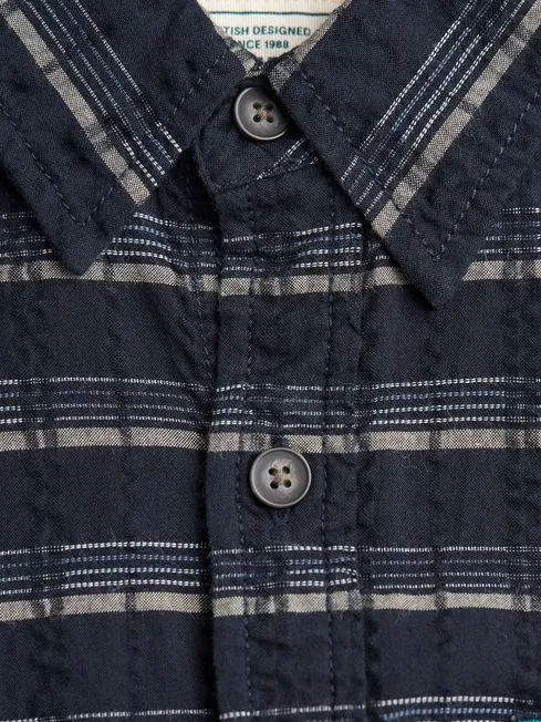 Men Fatface Shirts Navy Long Sleeve Reiff 100 Cotton Shirt Men Fatface Shirts Navy Long Sleeve Reiff 100 Cotton Shirt