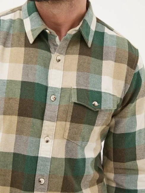 Men Fatface Shirts Stone Long Sleeve Buffalo Check 100 Cotton Shirt Men Fatface Shirts Stone Long Sleeve Buffalo Check 100 Cotton Shirt