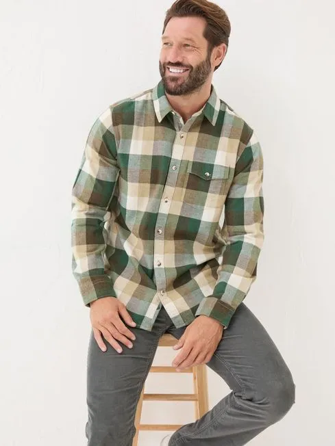 Men Fatface Shirts Stone Long Sleeve Buffalo Check 100 Cotton Shirt Men Fatface Shirts Stone Long Sleeve Buffalo Check 100 Cotton Shirt